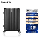 新秀丽（Samsonite）行李箱28英寸拉杆箱竖条纹大容量旅行箱包托运密码箱黑色GU9