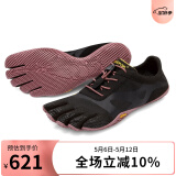 Vibram五指鞋女运动鞋轻便透气赤足跑步鞋健身训练休闲鞋五趾鞋  KSOEVO 黑/玫粉色（建议拍大一码） 36