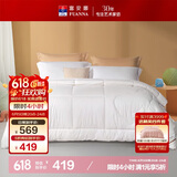 富安娜 FB0007 100%新西兰羊毛 80支纯棉面料加厚被约6.4斤152*210cm 白