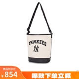 美职棒（MLB）旗舰官网包包女包男女款手提包情侣水桶包斜挎单肩包生日礼物 纽约洋基队BMS09/深奶油色 F