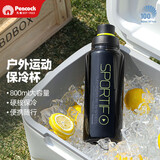 孔雀（Peacock）夏季冰饮水杯 大容量不锈钢运动杯便携保温杯保冷杯