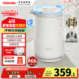 东芝（TOSHIBA）水物语安全倾倒防侧漏水壶防烫烧水壶电热水壶316L不锈钢1.5升大容量 KT-15DRSC