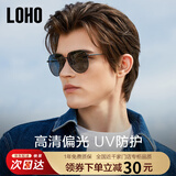 LOHO经典飞行员太阳镜偏光墨镜户外钓鱼开车驾驶专用蛤蟆镜男款LHY601