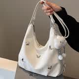 铂呐苓女包大容量手提时尚通勤双肩后背包多用单肩包腋下托特送女友蝴蝶 蝴蝶单双肩包【带云朵挂件】 30*11*30