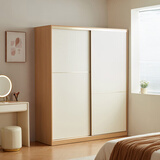 林氏家居小户型推拉门衣柜衣橱卧室家用移门成品橱柜储物柜子收纳柜JC3D F4星主材|A款1.8m趟门衣柜