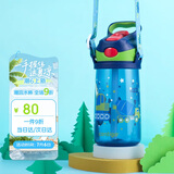 contigo康迪克儿童吸管塑料水杯夏季运动水杯450ML挖掘机HBC-STR057