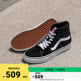 VANS范斯官方 经典款SK8-Hi经典款高街复古男鞋女鞋板鞋运动鞋 黑色 38.5