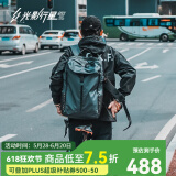 光影行星（GYXX）双肩背包电脑男女士旅行大容量运动休闲大学生高初中商务出差书包 宙斯-黑色中号-适合16寸电脑