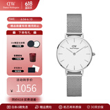 丹尼尔惠灵顿（DanielWellington）dw手表女 简约时尚欧美腕表石英女士手表 生日礼物送女友 28mm女表-白盘典雅银钢带/DW220