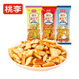 桃李碱水面包丁麻辣蒜香玉米休闲办公室零食酥脆小吃饼干点心30g*5袋