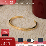 丹尼尔惠灵顿（DanielWellington）dw手镯男女 经典开口情侣手镯时尚饰品 生日礼物送女友 流光金大号DW00400074
