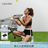 Calvin Klein内衣【摩登引力带】女士本命年ck家居外穿睡裤辣妹运动短裤QS5982 001-太空黑 S