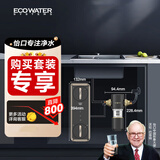 怡口净水（ECOWATER）净水器家用水星Pro净饮机1000G鲜活0陈水反渗透RO膜长效大流量厨下纯水直饮ERO185-2手动前置套装