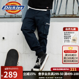 dickies休闲裤 男女同款新复古回潮印花多口袋束口工装裤百搭8 深海军蓝 30