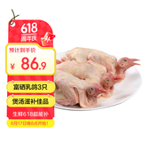 硒全食美富硒乳鸽 净重900g(300g*3只) 冷冻 烧烤食材生鲜鸽子肉