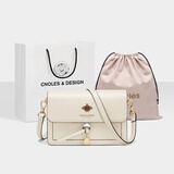 蔻一（Cnoles）斜挎包女士牛皮单肩包高级感小众小方包闺蜜生日情人节礼物送女生