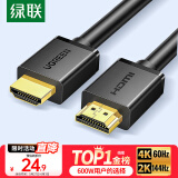 绿联HDMI线2.0版4K数字高清线2米视频线工程级 笔记本电脑机顶盒连接电视投影仪显示器数据连接线10107