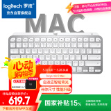 罗技（Logitech）大师系列 MX Keys Mini Mac版 简约无线背光键盘 浅灰色 蓝牙 办公 智能键盘  平板电脑键盘