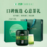 文新绿茶品道信阳毛尖特级240g2024年雨前礼盒茶