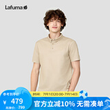 LAFUMA乐飞叶polo衫男 户外运动透汽T恤速干短袖翻领上衣 LMTS4BS60 咖啡色LK 175/96A（48）