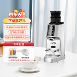 摩佳飓风电动磨豆机 电动磨粉器 意式美式手冲摩卡咖啡豆平刀研磨机 钯银（气吹豆仓款）