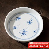 祥业陶瓷壶承茶壶垫家用底托白瓷手绘茶台盖碗底碟干泡台功夫茶具配件