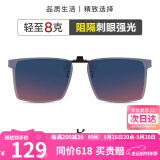 海伦凯勒眼镜夹片 时尚偏光镜男女驾驶专用太阳镜夹片H801C18