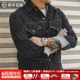马登工装 复古TYPE III经典原色牛仔夹克机车修身外套男潮 牛仔蓝 S