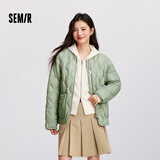 森马【羽绒服福袋】羽绒服男冬季轻薄外套时尚设计感上衣保暖 女士羽绒服-土灰绿40917 M