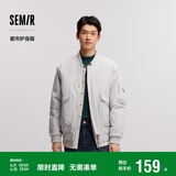 森马棉服男防水防油防污防风冬装厚飞行员棒球领夹克109724112101