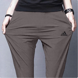 阿迪达斯 （adidas）裤子男裤 2025夏季新款冰丝运动裤跑步健身梭织透气快干黑色长裤 IT3982/快干透气 M 170-175cm/130-140斤