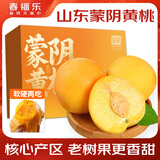 春福乐 山东蒙阴黄桃【多地次日达】新鲜水果金桃子脆蜜毛油送礼品物盒 【9A金奖级】单果100-150g 净4.5-5斤装【老树果-80%选择】