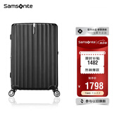 新秀丽（Samsonite）行李箱28英寸拉杆箱竖条纹大容量旅行箱包托运密码箱黑色GU9