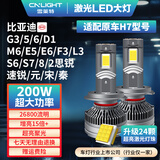 雪莱特（Cnlight）200w汽车激光LED大灯H7比亚迪G3G5G6M6E5E6速锐S6S7S8FL3元宋秦D1