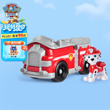 汪汪队立大功（PAW PATROL）狗狗巡逻队男孩女孩生日礼物玩具车大救援车系列-消防车+毛毛