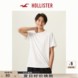 HOLLISTER24夏季款经典小海鸥情侣黑色短袖T恤男装女装KI324-4042 白色 M (180/100A)