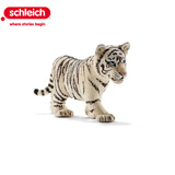 思乐（Schleich S）仿真动物模型 老虎狮子狼豹白虎猞猁男女孩儿童玩具生日礼物3+ 白色老虎幼崽14732