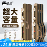 本诺加厚鱼竿包多功能渔具包大容量杆包免拆轮钓鱼背包防水海竿大肚包 80CM双层直方包（防水面料） 可背可提