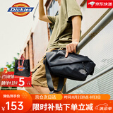 Dickies男士斜挎包DK多隔层收纳单肩包胸包户外骑行运动包腰包便捷旅行包 黑色加大号升级版