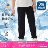 Classic Teddy童装儿童裤子男女童防蚊裤纯棉运动休闲裤薄款灯笼裤 黑色 110 