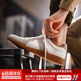 马登（Maden）经典复古德训鞋低帮休闲鞋男潮流运动情侣小白鞋百搭平底板鞋 灰色 44 (270mm) 男码