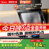 美的（Midea）抽吸排油烟机 家用侧吸式吸油烟机 排烟机 厨房脱排烟机CXW-200-J30家电国家补贴立减15%