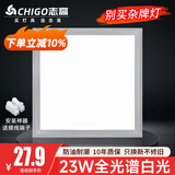 志高厨房灯集成吊顶厨卫灯具300x300x600x600扣板灯卫生间吸顶平板灯 23W /300*300mm/银色/白光