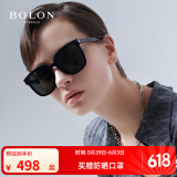 BOLON暴龙眼镜王鹤棣同款黑超方框太阳镜露营墨镜防晒送男友BL3111 A10-灰色非偏光