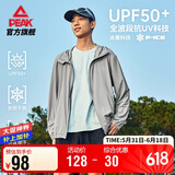 匹克防晒风衣男夏季速干冰丝休闲防晒衣户外透气风衣连帽外套DF652521