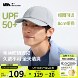 蕉下（beneunder）棒球帽子男鸭舌帽防晒帽遮阳帽女太阳帽情侣时尚百搭潮流户外灰