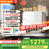 苏泊尔（SUPOR）台式洗碗机免安装家用【三代紫外线烘干系统】92℃高温除菌 软水系统 全自动刷碗机可洗锅WMT0403W