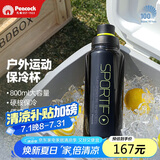 孔雀（Peacock）夏季冰饮水杯 大容量不锈钢运动杯便携保温杯保冷杯