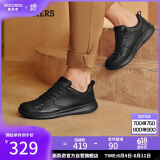 斯凯奇（Skechers）男鞋夏季商务皮鞋舒适板鞋透气软底轻便休闲鞋户外工作鞋210835