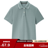 佐丹奴polo衫女夏季翻领上衣珠地布修身短袖POLO衫女05311399